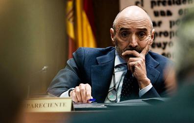 Julio Martínez, el pasado abril, en la comisión del investigación del ‘caso Koldo’ en el Senado