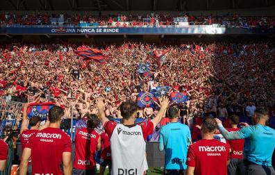 El osasunismo se conjuró este viernes, 22 de mayo, en el estadio de El Sadar para apoyar a los suyos antes del vital encuentro de última jornada contra el Getafe
