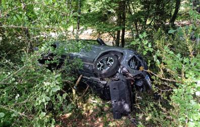 Foto del accidente de tráfico en Arce.