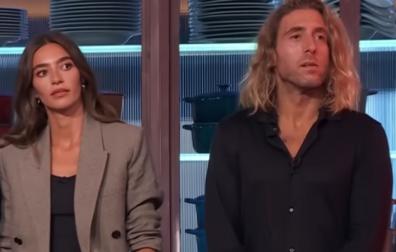 Rocío y Charlie cuando apoyaron a Mariló Montero en la final de MasterChef Celebity 10