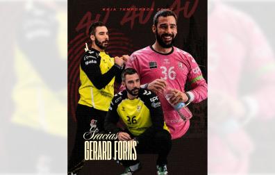 El Burgos anunció recientemente la baja de Gerard Forns con esta imagen