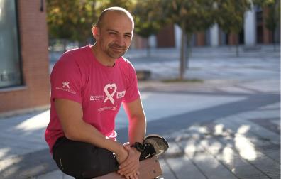 Miguel Crespo Obanos, preparador físico y promotor de la carrera solidaria.