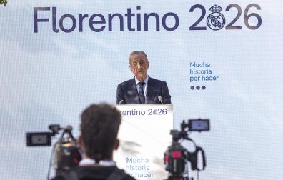Florentino Pérez, candidato a la presidencia del Real Madrid, participa en un acto con socios y peñas de la provincia de Toledo