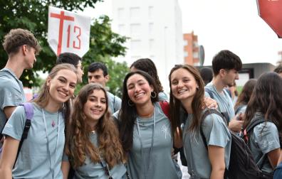 Alrededor de 350 navarros se movilizaron a Madrid el pasado viernes 5 de junio con la DELEJU (Delegación de Juventud Navarra) para recibir al Papa.