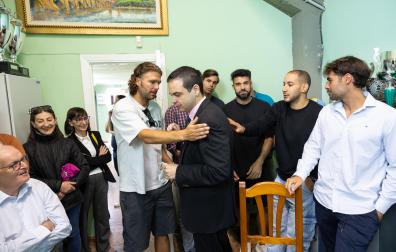 Ramón Lázaro, consolado por Iñigo Alayeto