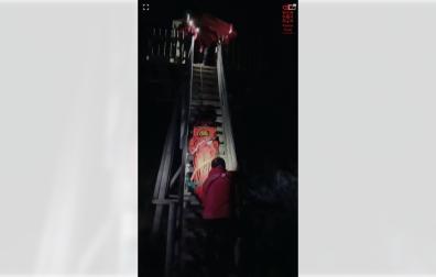 Vídeo del rescate de un hombre de 59 años de una atalaya en Cintruénigo
