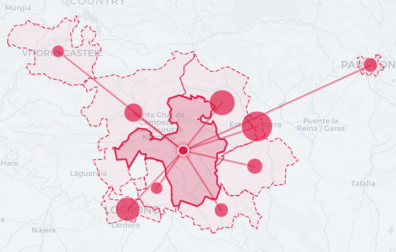 Imagen extraída del visor interactivo sobre movilidad