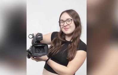 Itziar Castro, alumna de segundo año del Doble Grado en Realización de Proyectos Audiovisuales y Espectáculos + Producción de Foro Europeo