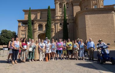 Visita guiada por los atractivos barrocos de Villafranca durante la presentación del número 83 de la revista 'Conocer Navarra'