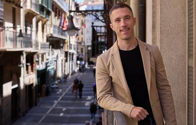 Sergio Rodríguez, en Zapatería, una de las calles por las que pasarán las carreras