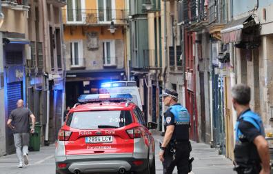 Fotos del atropello de un camión a varias personas en Navarrería