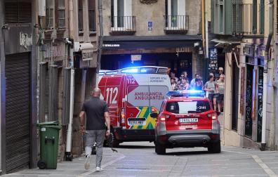 Fotos del atropello de un camión a varias personas en Navarrería