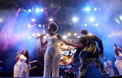 Concierto de Boney M en la Plaza del Castillo