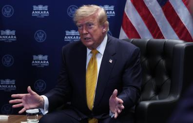 Donald Trump, en su comparecencia este miércoles