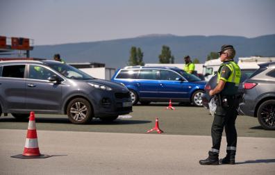 Control de alcohol y drogas de Guardia Civil en San Fermín 2026