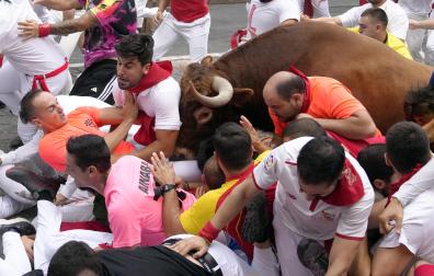 cuarto encierro de San Fermín 2026 en Pamplona