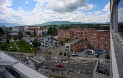 Vista de parte del Hospital Universitario de Navarra.