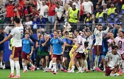 Fotos del partido de semifinales Francia - España