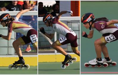Los patinadores navarros Ane Miqueleiz, Iñaki Unanua y Greta Arriezu lograron la medalla de plata en los Campeonatos de Europa de Patinaje de Velocidad en Línea
