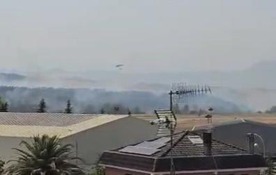 Vídeo del incendio entre Salinas de Pamplona y Esquíroz