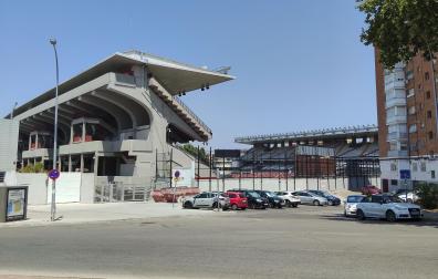Vista general del Estadio de Vallecas