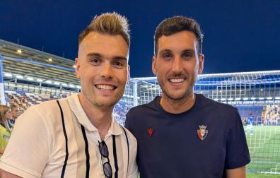Henry Chard se fotografió con Sergio Herrera tras el partido