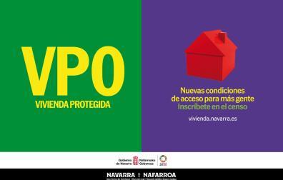 Cartel de la campaña de comunicación con las novedades en el Censo de Vivienda Protegida