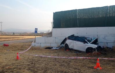 Vídeo del accidente con dos muertos en Beriáin