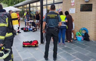 Once personas afectadas por una nube de gas cloro en las piscinas de Viana