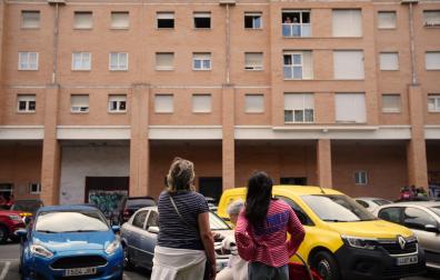 Incendio en una vivienda de la plaza Rubén Beloki de Burlada