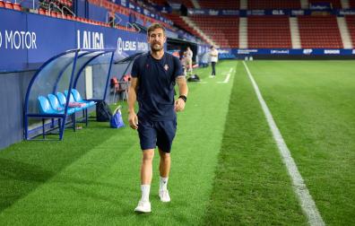Aitor Fernández, el lunes tras el partido contra el Levante, su exequipo.urdíroz
