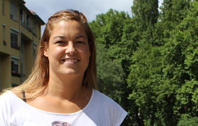 Silvia Ederra, en Estella
