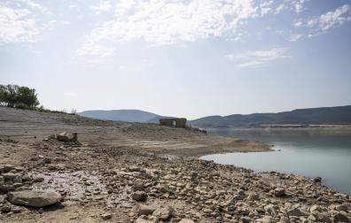 El embalse de Yesa, en una foto del pasado 19 de agosto