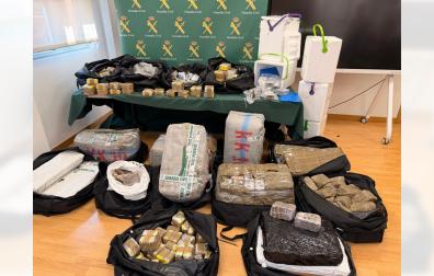 El pesaje de la sustancia intervenida arrojó un total de 478 kilogramos de hachís, de los cuales 113 kilos correspondían a hachís tipo Ice-O-Lator