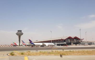 Pistas y terminales del aeropuerto de Zaragoza