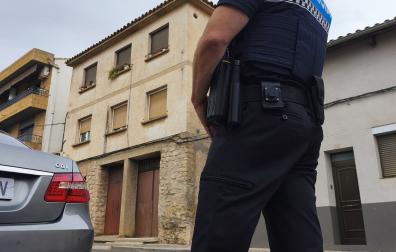 Imagen de un agente de la Policía Local de Tudela