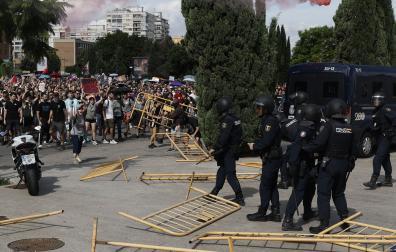 Incidentes en Valencia tras la manifestación por la vivienda