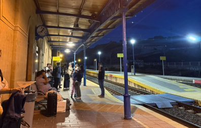 Estación de Tafalla este lunes 12 de octubre