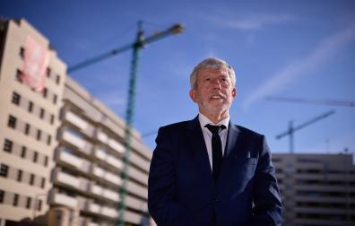 A* Jesús Garzaron F* 2026_10_14 T* Juan Las Navas, presidente de la Asociación de Constructores y Promotores de Navarra. L* Azpilagaña, Pamplona.