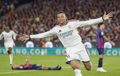 Kylian Mbappé, autor de los dos goles madridistas