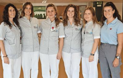 Equipo de terapeutas ocupacionales de San Juan de Dios: Merche Zapata Jiménez, Soraya Monreal Ayanz, Naiara Caballero Medina, Iratxe Garín Murguialday, Andrea Chasco Gastón y Noelia Lus Lascort