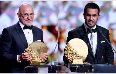 El seleccionador español, Luis de la Fuente, y el técnico del F.C.Barcelona femenino, Pere Romeu, han sido los ganadores del Trofeo Johan Cruyff a los mejores entrenadores en la gala del Balón de Oro 2026