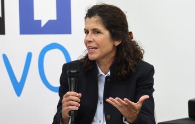 Sara Velázquez, presidenta de la delegación navarra del COAVN
