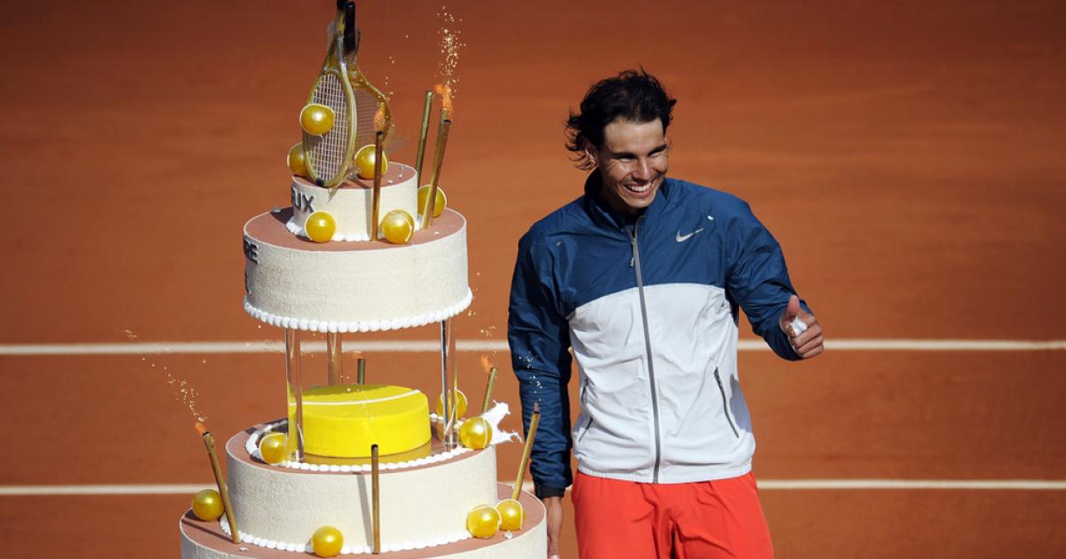 Victoria y tarta para Rafa Nadal