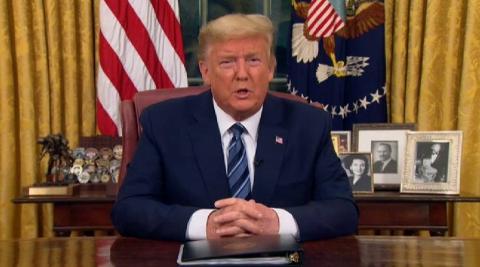 Trump cancela todos los vuelos procedentes de Europa Trump cancela todos los vuelos procedentes de Europa