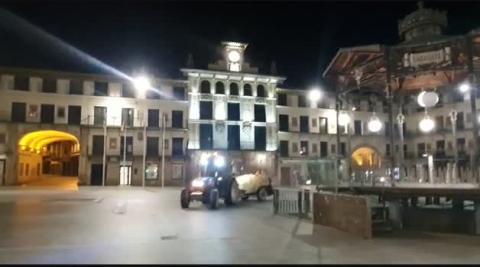 Vídeo | Labores de fumigación en Tudela ante el coronavirus Vídeo | Labores de fumigación en Tudela ante el coronavirus