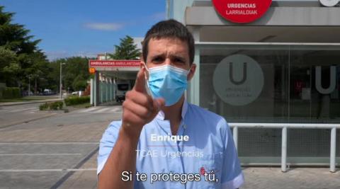 Vídeo: Varios sanitarios recuerdan a la ciudadanía que este año no habrá Sanfermines Vídeo: Varios sanitarios recuerdan a la ciudadanía que este año no habrá Sanfermines