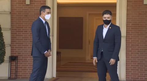Vídeo: Sánchez se reúne con ERC para negociar los Presupuestos Vídeo: Sánchez se reúne con ERC para negociar los Presupuestos