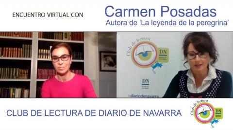 Encuentro virtual del Club de Lectura de Diario de Navarra con la escritora Carmen Posadas