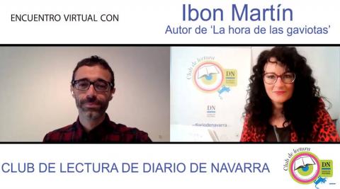 Ibon Martín Álvarez presenta 'La hora de las gaviotas' en el Club de Lectura de Diario de Navarra
